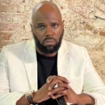 Kémi Séba speaking in his first press conference in Haiti from the Brise de Mer hotel in Cap-Haïtien on May 29. Photo: Haïti Liberté.