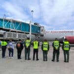 Venezuelan authorities receive a group of 141 returning migrants at the Simón Bolívar International Airport in Maiquetía on June 10, 2025. Photo: Telegram/Gran Misión Vuelta a la Patria.