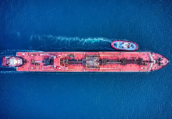 Aerial view of an oil tanker. Photo: Venti Views/unsplash.com/File photo.