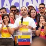 Venezuelan Youth Minister Sergio Lotartaro during a political rally. File photo.