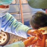 Baby being vaccinated. Photo: Bolivian Ministry for Health and Sports/file photo.