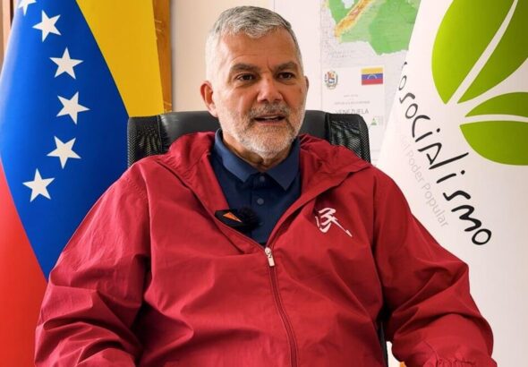 Ricardo Molina, Minister of People's Power for Ecosocialism. Photo: Sputnik/José Negrón.