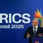 Brazil's President Luiz Inacio Lula da Silva speaks at a press conference during the BRICS summit in Rio de Janeiro, Brazil, on July 7, 2025. Photo: Pablo Porciuncula/AFP.