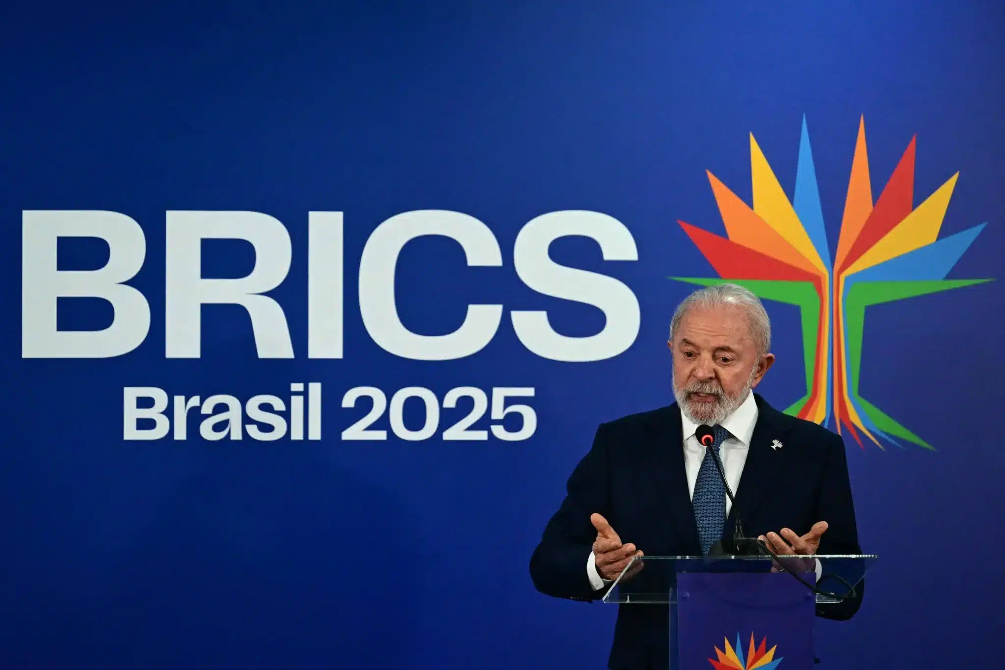 Brazil's President Luiz Inacio Lula da Silva speaks at a press conference during the BRICS summit in Rio de Janeiro, Brazil, on July 7, 2025. Photo: Pablo Porciuncula/AFP.