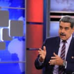 Venezuelan President Nicolás Maduro during an interview at Telesur headquarters in Caracas on Thursday, July 24, 2025. Photo: Telesur.