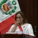 Peruvian President Dina Boluarte. Photo: X/@elcomercio_peru.