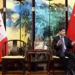 Chinese Ambassador to Canada Wang Di speaks during an interview at the Chinese embassy in Ottawa, March 19, 2025. Photo: Dave Chan/The Globe and Mail.