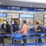 International passengers line up for documents checking at Chongqing Jiangbei International Airport in southwest China's Chongqing, July 8, 2025. Photo: Xinhua/Huang Wei.
