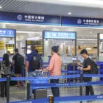 International passengers line up for documents checking at Chongqing Jiangbei International Airport in southwest China's Chongqing, July 8, 2025. Photo: Xinhua/Huang Wei.
