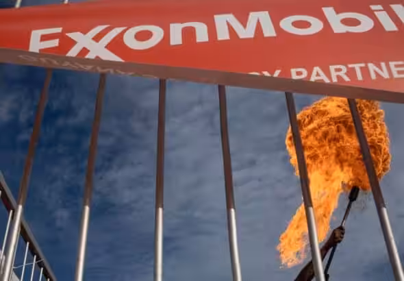 Gas flaring in an ExxonMobil facility in Guyana. Photo: Victor Moriyama/InfoAmazonia.