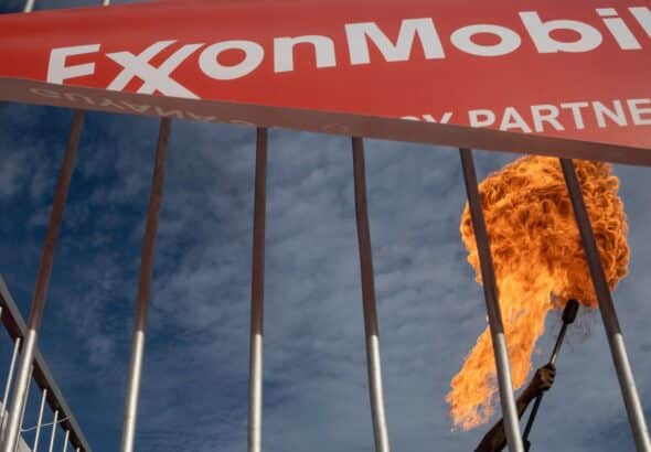 Gas flaring in an ExxonMobil facility in Guyana. Photo: Victor Moriyama/InfoAmazonia.