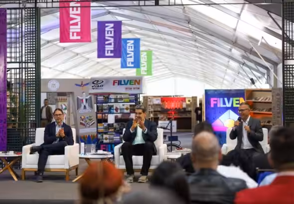 President Nicolás Maduro at the inauguration of FILVEN 2025 at the National Gallery of Art in Caracas, Venezuela, July 3, 2025. Photo: FILVEN.