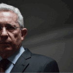 Former far-right Colombian president, Álvaro Uribe. Photo: Jose Vargas/file photo.