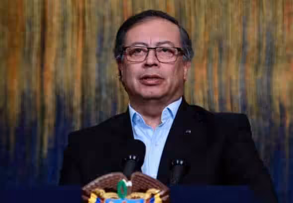 Colombian President Gustavo Petro. File photo.