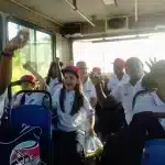 Girls from the Cuban children's softball team who were unable to travel to Puerto Rico. Photo: X/@DiazCanel.