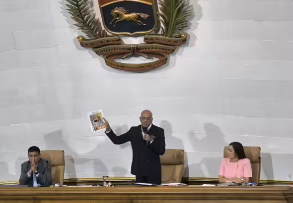 President of the National Assembly, Jorge Rodríguez. Photo: AN Press.