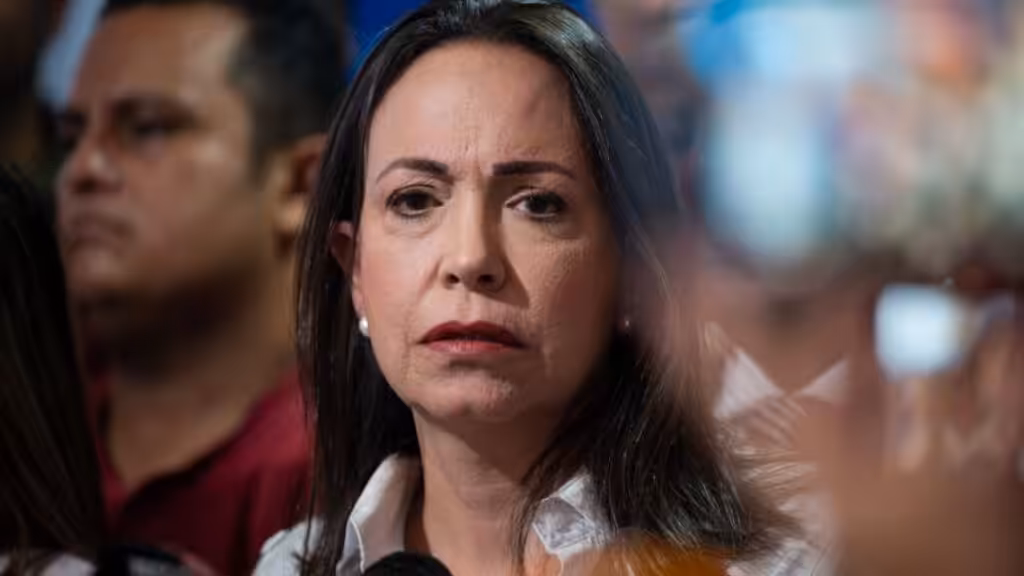Venezuelan opposition politician María Corina Machado. Photo: Gaby Oraa/Bloomberg.