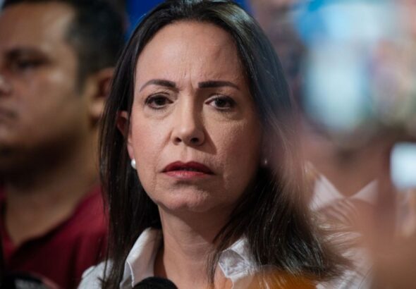 Venezuelan opposition politician María Corina Machado. Photo: Gaby Oraa/Bloomberg.