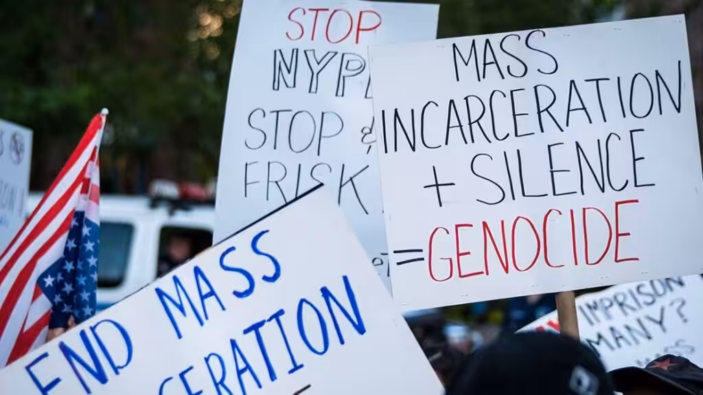 Protest against mass incarceration in the US. Photo: ACLU.