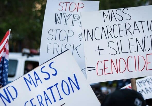 Protest against mass incarceration in the US. Photo: ACLU.