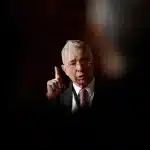 Former Colombian president, Álvaro Uribe. Photo: Biel Aliño/EFE/file photo.