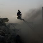 The aftermath of an Israeli attack on Tehran, June 2025. Photo: Wikimedia.