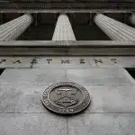 Exterior of the US Treasury building. Photo: Chip Somodevilla/Getty Images.