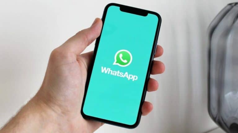 Cellphone screen with WhatsApp logo. File photo.