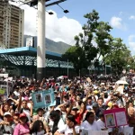 View of a demonstration in Caracas, Venezuela, demanding the release of children forcefully separated from their parents by the US empire on July 10, 2025. Photo: Últimas Noticias.