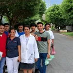 Nicaraguan youth mosquito eradication team. Photo: Becca Renk.