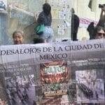 Protests in Mexico City against gentrification. Photo: Habitat International Coalition.