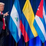 Donald Trump at a ‘Latinos for Trump’ event at Trump National Doral Miami resort in late September, 2020. Photo: Evan Vucci/AP/file photo.
