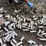 Ammunition used against protestors, which led to the death of a young girl, Michelle Becker, from the large amount of tear gas that filled her home. Photo: Claridad Panamá.