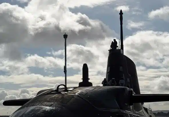The HMS Ambush arriving at Clyde naval base in Scotland in 2012. Photo: Defence Imagery/LA (Phot) Stu Hill.