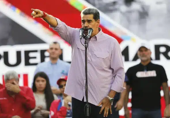 Venezuela’s President Nicolás Maduro, in Caracas, Venezuela, May 8, 2025. Photo: Cristian Hernandez/AP Photo.