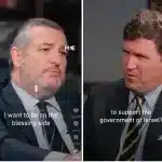 Ted Cruz (Left) and Tucker Carlson (Right). Photo: Middle East Eye.
