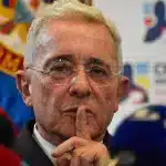 Former president of Colombia, Álvaro Uribe, at an event of his party, Centro Democrático. Photo: Cristian Bayona/file photo.