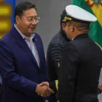 Bolivian President Luis Arce (L), Aug. 14, 2025. Photo: EFE.