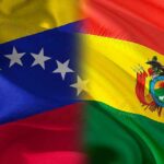 Illustration with flags of Venezuela and Bolivia. Photo: Prensa Latina/File photo.