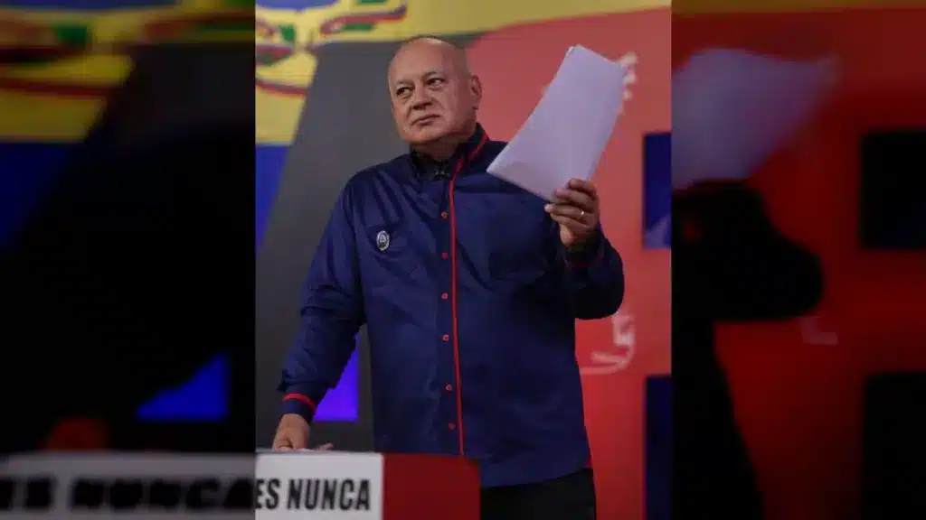 Venezuelan Interior Minister Diosdado Cabello in his program Con EL Mazo Dando, August 13, 2025. Photo: Con El Mazo Dando.