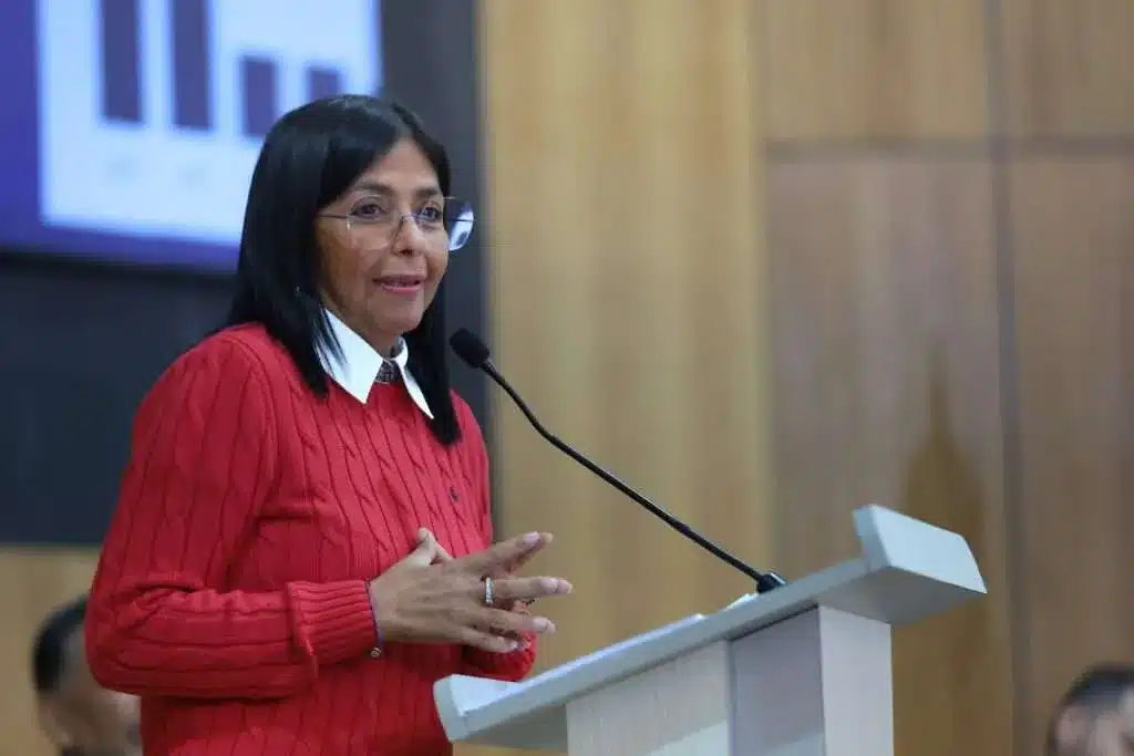 The vice president of Venezuela, Delcy Rodríguez. File photo.