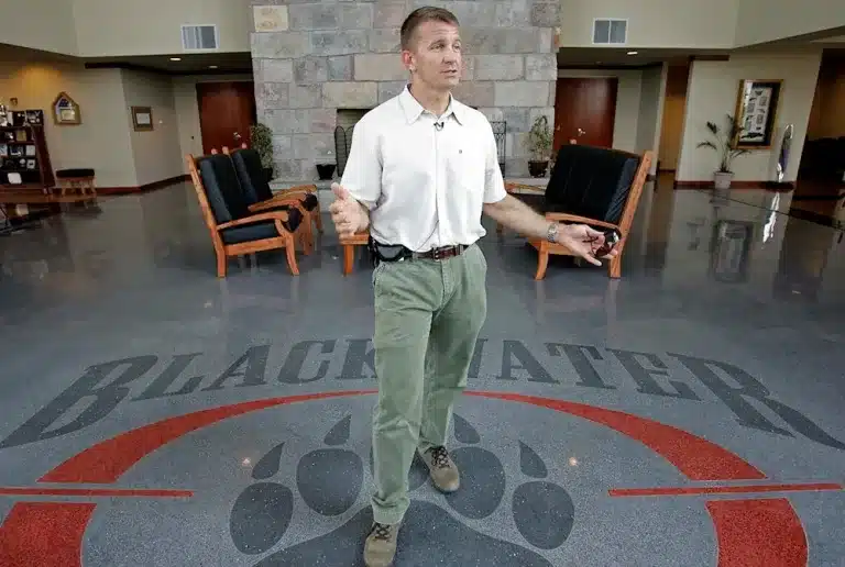 Erik Prince, founder of the mercenary company Blackwater, in the company's headquarters in New York. Photo: AP/file photo.