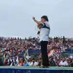 Evo Morales speaks at a rally in Chapare, Cochabamba, June 2025. Photo: Bloomberg.