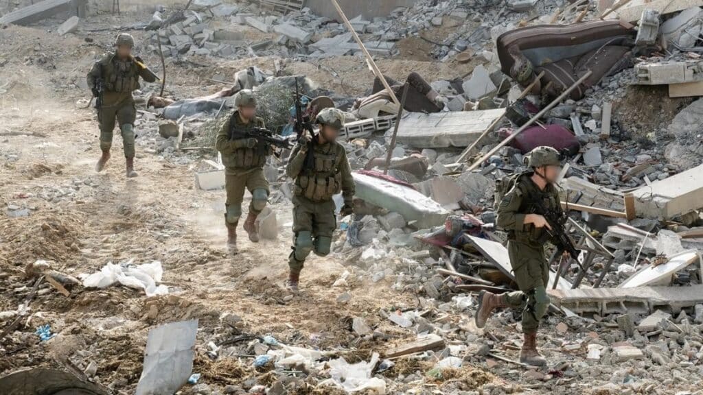 Israeli forces in Jabalia refugee camp in the northern Gaza Strip, one of the most fiercely targeted and contested areas, May 31, 2024. Photo: IDF Spokesperson/Wikimedia Commons.