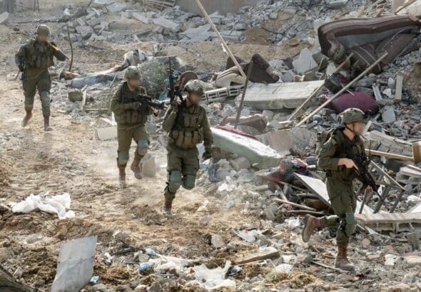 Israeli forces in Jabalia refugee camp in the northern Gaza Strip, one of the most fiercely targeted and contested areas, May 31, 2024. Photo: IDF Spokesperson/Wikimedia Commons.