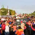 Nicolás Maduro was welcomed by thousands of people in the city of Maturín. Photo: Nicolás Maduro/X.