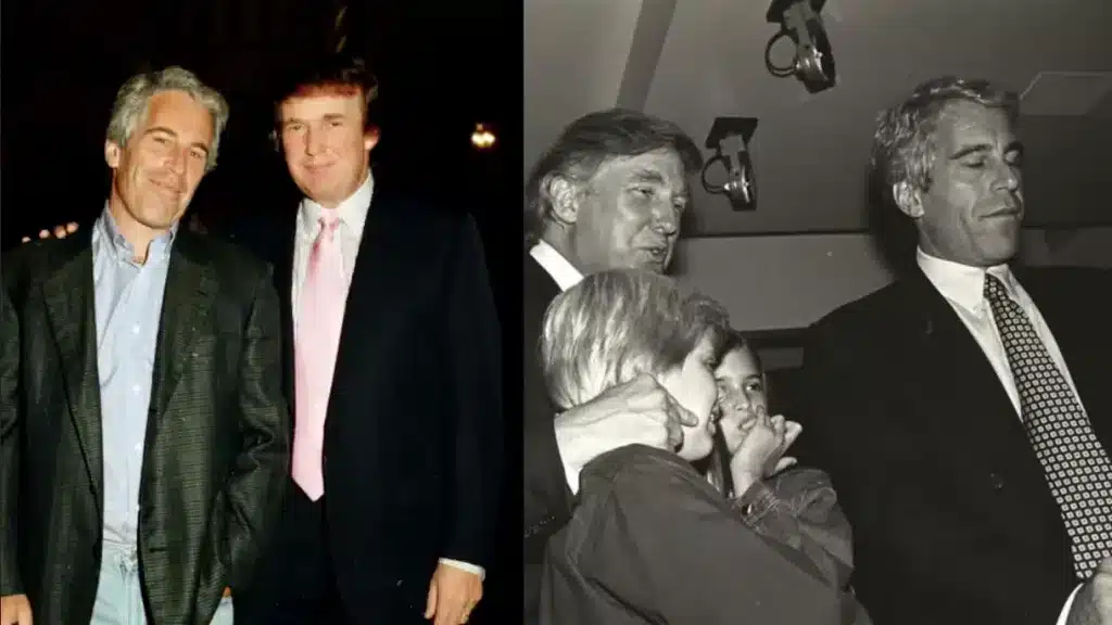 Donald Trump and Jeffrey Epstein. File photo.