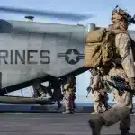 US Marines boarding a helicopter. Photo: File photo.