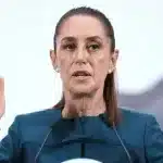 Mexican President Claudia Sheinbaum hosts her morning press conference on August 26, 2025. Photo: EFE. 