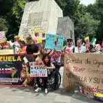 Demonstration in Mexico City in solidarity with Venezuela against US invasion threats. Photo: Telegram/Campaña Venezuela no es Amenaza.